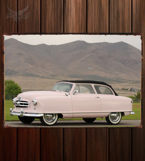 Металлическая табличка Nash Rambler Custom Convertible Landau Металлическая табличка Nash Rambler Custom Convertible Landau